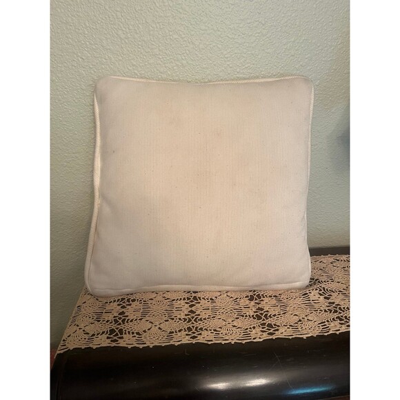 1971 Cross Stitch Autumn Throw Pillow - Picture 6 of 7